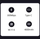 Wi-Fi роутер 4G CPE MC118 з вбудованим 4G модемом, Type C + акумулятор на 4000 мАг - изображение 4