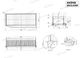 Фильтр воздушный Renault Dokker, Duster, Logan II, Captur, Clio IV, 0.9-1.6, 12-(без ушек) (с предфильтром) SX3542SP SHAFER - изображение 2