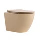 Унитаз подвесной Robin Ultra Quiet 490×365×325 мм, Beige, с сиденьем Slim Duroplast / Soft-close / Quick Release QT13332381АSSB Qtap - изображение 1