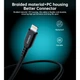 Дата кабель USB-C to Lightning 1.8m MFi PD20W braided black Choetech (XCL-1021-BK) - изображение 3