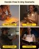 LED лампа для читання Glocusent на шию — акумуляторний ліхтар для книг з 5 режимами світла та Type-C - зображення 5
