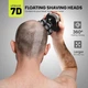 Электробритва для головы 7D 6-в-1 - Wet/Dry, IPX6, LED дисплей, быстрая зарядка Type-C - изображение 6