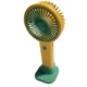 Портативний ручний вентилятор акумуляторний Light and Handy Fan з підставкою для телефона Жовто-салатовий (VS7007421-3) - изображение 3