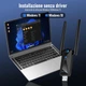 AX5400 High Speed & WiFi 6: The ElecMoga WiFi stick uses WiFi 6 technology to deliver speeds up to AX5400 Mbps, spread across thre - изображение 5