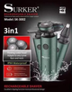 Електробритва Surker SK-3002 чоловіча, роторна, 3 в 1 (10037) - зображення 1