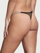Комплект білизни Victoria’s Secret Sheer Shine Unlined Low-Cut Demi Bra Чорний 34DD-M - изображение 6