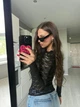 Жіночий лонгслів гіпюровий чорний 40-42 г1450.888 - зображення 2