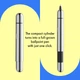 Ручка кулькова LAMY Pico chrome M22 чорний стрижень (4001041) - зображення 5