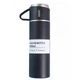 Подарунковий набір термоса із 3 чашками для дому та походів Vacuum Flask SET вакуумний термос із нержавіючої сталі 0.5 л та 3 чашки по 150 мл Матово Чорний - зображення 4