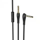 AUX-кабель НОСО UPA15 Audio cable(with mic) 1m. Black - зображення 1