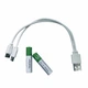 Аккумуляторная батарея DAWEIKALA AAA 3000 мАч 1,5V (2шт) с встроенным портом Type-C и зарядным кабелем USB Type-C в комплекте - изображение 2