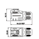 Кабельна герметична вилка CNlinko LP-16-C09PE-03-001, IP67, 9pin, 5A/250В - зображення 3