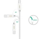 Кабель для принтера Ugreen USB-C 2.0 to BM 1.5m white (40417) - зображення 5