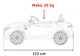 Електромобіль для дітей Mercedes Benz AMG SL63 білий PA.DK-SL63.BIA (5903864940466) - зображення 13