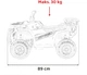 Електроквадроцикл ATV Robust 01 білий PA.XMX-651.BIA (5903864983463) - зображення 13