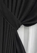 Комплект штор з льону, колекція Grand Linen 2х3м 2 шт. Колір чорний - зображення 6
