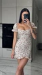 Женское платье мини бежевое 42-44 с1525.1125 - изображение 2