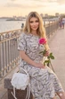 Женское платье макси молочная 54 р5201.2508 - изображение 2