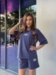 Костюм женский шорты+футболка графитового цвета 38240 42/44 - изображение 1