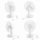 Вентилятор настольный DOMOTEC MS-1626 White с автоповоротом 3 режима 40 Вт - изображение 3
