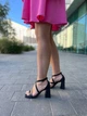Босоножки женские летние из натуральной кожи на каблуке LIRIO L0195 36р. черные - изображение 2