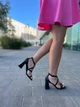 Босоножки женские летние из натуральной кожи на каблуке LIRIO L0195 36р. черные - изображение 5