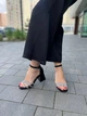 Босоножки женские летние из искусственной замши на каблуке MEIDELI H008H-6 38р. черные - изображение 7