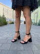 Босоножки женские летние из натуральной кожи на каблуке LIRIO L0305/8073-68 38р. черные - изображение 6