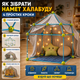 Детский игровой 3D конструктор Палатка Халабуда Game Forts 85 деталей для детей от 3 лет строительный набор универсальный зеленый SK_900809А12 - изображение 3