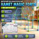 Детский 3D конструктор Палатка Magic forts 85 деталей для детей от 3 лет строительный набор унисекс разноцветный SK_12006А12 - изображение 1