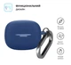 Силиконовый чехол для наушников Xiaomi Redmi Buds 8 Pro, Hang Case, синий, ультратонкий защитный кейс толщиной 2 мм, защита от царапин, пыли и ударов, компактный, с карабином для крепления, ArmorStandart (ARM91109) - изображение 2