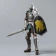 Фігурка Dark Souls лицар Astora Оскар / Лицар Фараам / Faraam Knight, Balder Knight рухома action figure 15 см з мечем та щитом - зображення 4