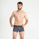 Чоловічі анатомічні бавовняні боксери MAN`s SET Intimate 2.1 Black Series графітові з кишенькою L - зображення 2