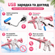 Детский электрический аккумуляторный водяной автомат с прицелом Water Gun M416 Розовый - изображение 8