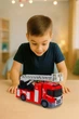 Автомодель серии "Big Truck" — Пожарная машина Scania цвет разноцветный TECHNODRIVE ЦБ-00288975 - изображение 9