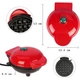 Электрическая мини-вафельница 30 Вт для венских и бельгийских вафель 13 см с антипригарным покрытием Waffle Maker Красная - изображение 7