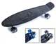 Скейтборд Penny Board Black 22” со Светящимися Колесами — Детский и Подростковый Пенни Борд Черного Цвета, Мини Круизер для Городского Катания - изображение 3