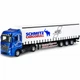 Игрушечная металлическая фура Mercedes-Benz Actros с полуприцепом Schmitz Cargobull 31 см инерционная модель со светом и звуком - изображение 1