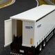 Игрушечная металлическая фура Mercedes-Benz Actros с полуприцепом Schmitz Cargobull 31 см инерционная модель со светом и звуком - изображение 4