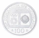 Монета Югославия 100 динаров 1983 Серебро Proof XIV зимние Олимпийские игры в г. Сараево 1984 - Фигурное катание - изображение 2