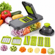 Овощерезка мультислайсер Veggie Slicer 22 предметы с насадками для овощей и фруктов ручной измельчитель - изображение 2