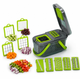 Овощерезка мультислайсер Veggie Slicer 22 предметы с насадками для овощей и фруктов ручной измельчитель - изображение 3