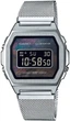 Годинник Casio A1000M-1BEF., Silver. Основний колір циферблата Silver, Колір ремінця/браслета Silver, Матеріал Нержавіюча сталь - зображення 1