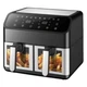 Аерофритюрниця електрична Domotec MS-3226 з сенсорним керуванням, приготування без олії, чорна, 4800 Вт (7568) - зображення 1