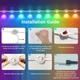 Розумне вуличне підсвічування фасаду NUERPO (30 м) , RGB, IP67 водонепроникна, Bluetooth App та музична синхронізація - зображення 3