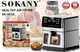 Аерофритюрниця Sokany SK-10113 Air Fryer безмасляного приготування, 10 л, сенсорне керування, 1800 Вт (5468) - зображення 6
