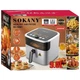 Аерофритюрниця Sokany SK-10081 Air Fryer безмасляного приготування, сенсорне керування, 8 л, 1800 Вт (5252) - зображення 7