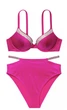 Купальник Victoria’s Secret Very Sexy Shine Trim Push-Up Bikini Top Фуксія 32DD+S - зображення 3