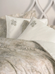 Постільна білизна євро розмір Cotton Box Elite Satin Beatrix Bej - зображення 2
