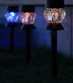 Садовый LED-светильник "RGB сияние" на солнечной батарее для дачи, сада или террасы (фонарь 35 см) - изображение 5